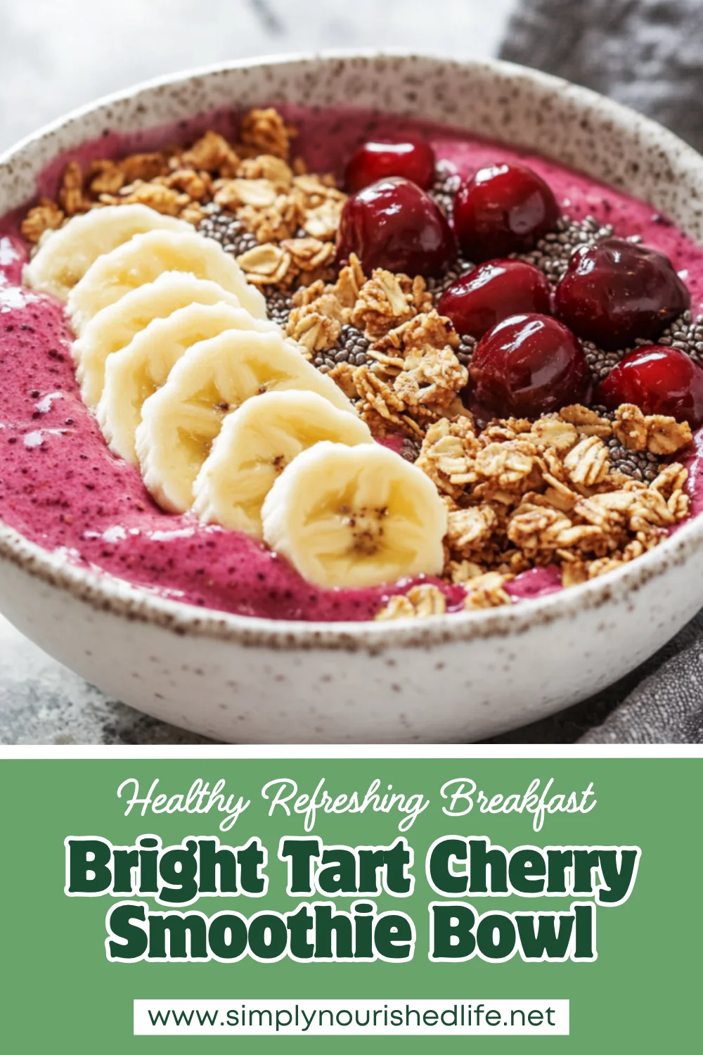 Healthy And Delicious Tart Cherry Smoothie Bowl Recipe 1 Tart Cherry Smoothie Bowl