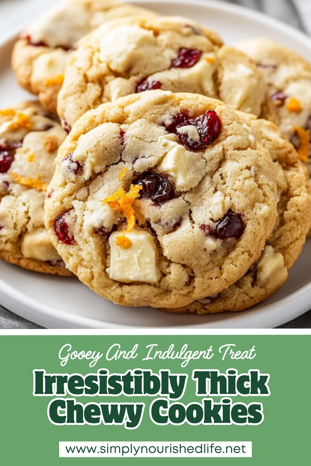 Thick Chewy White Chocolate Cranberry Cookies: The Perfect Treat 1 Thick Chewy White Chocolate Cranberry Cookies
