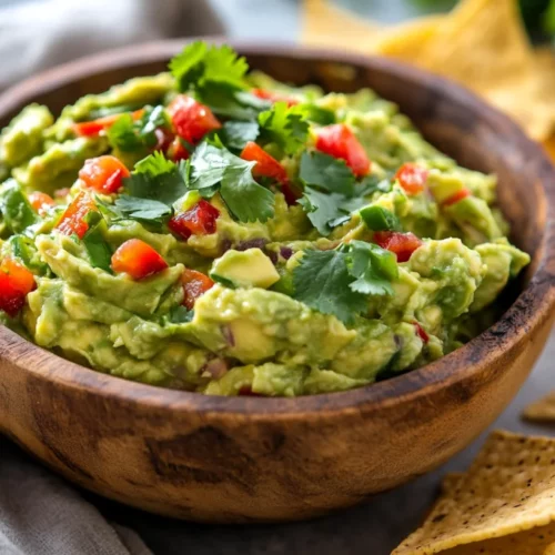 Three-Pepper Guacamole: Healthy And Spicy Perfection 2 Bowl Of Three-Pepper Guacamole Garnished With Cilantro And Served With Crispy Tortilla Chips On A Wooden Table