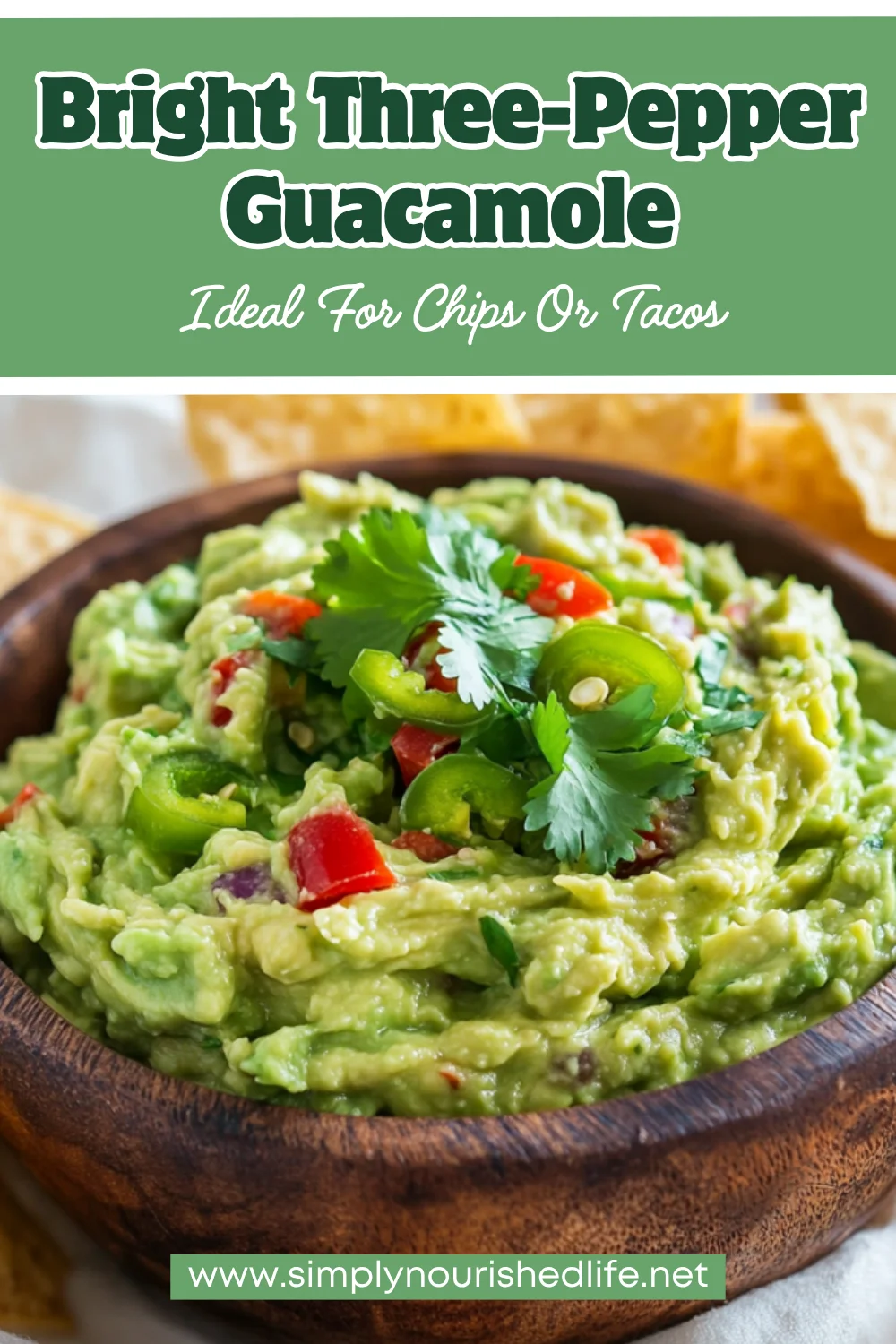 Three-Pepper Guacamole: Healthy And Spicy Perfection 1 Three-Pepper Guacamole