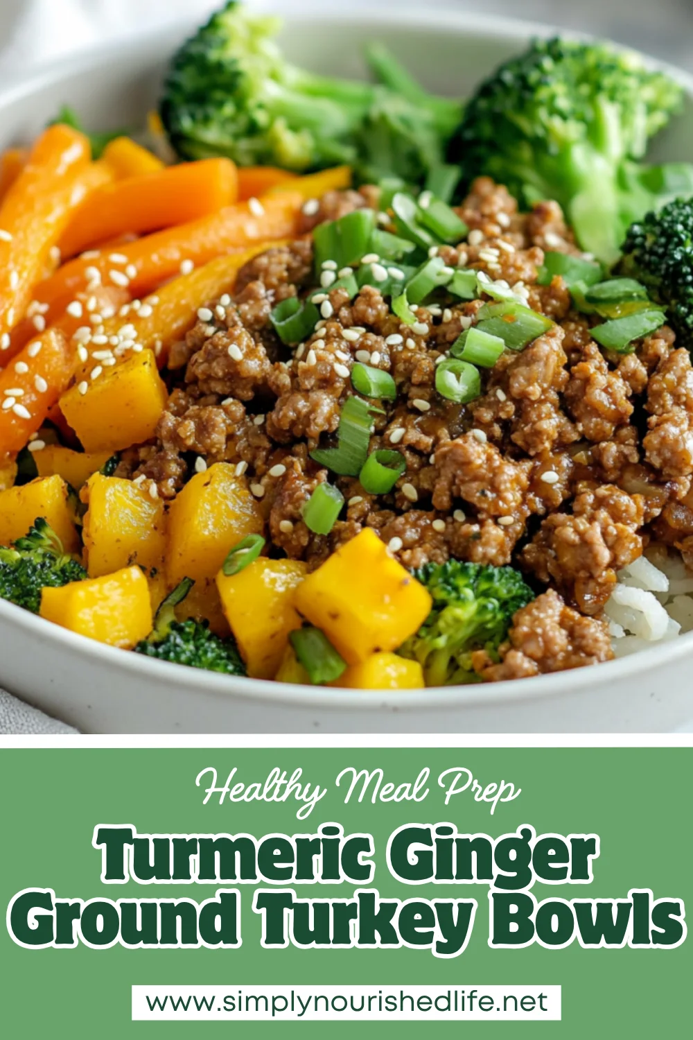 Turmeric Ginger Ground Turkey Bowls: A Healthy &Amp; Delicious Meal 1 Turmeric Ginger Ground Turkey Bowls