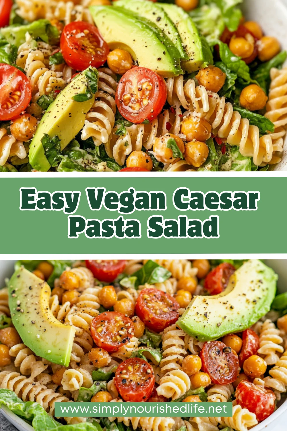 Vegan Caesar Pasta Salad - Healthy, Flavorful, And Easy To Make 1 Vegan Caesar Pasta Salad