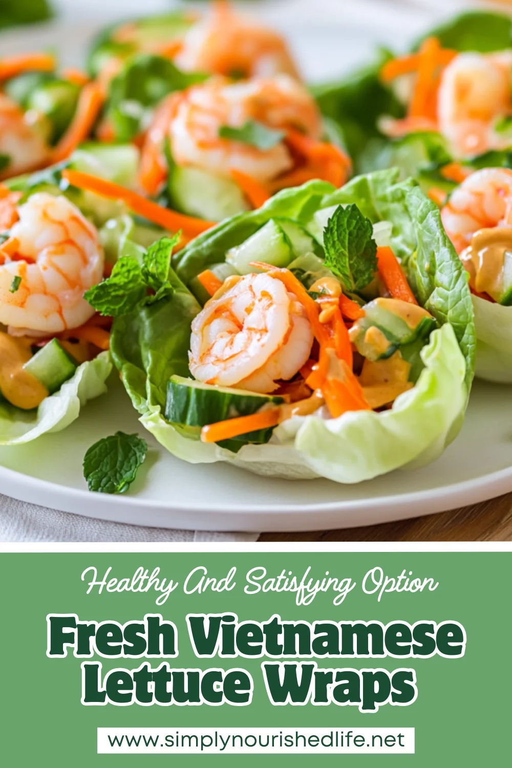 Healthy Vietnamese Lettuce Wraps With Peanut Sauce: A Quick &Amp; Nutritious Recipe 1 Vietnamese Lettuce Wraps