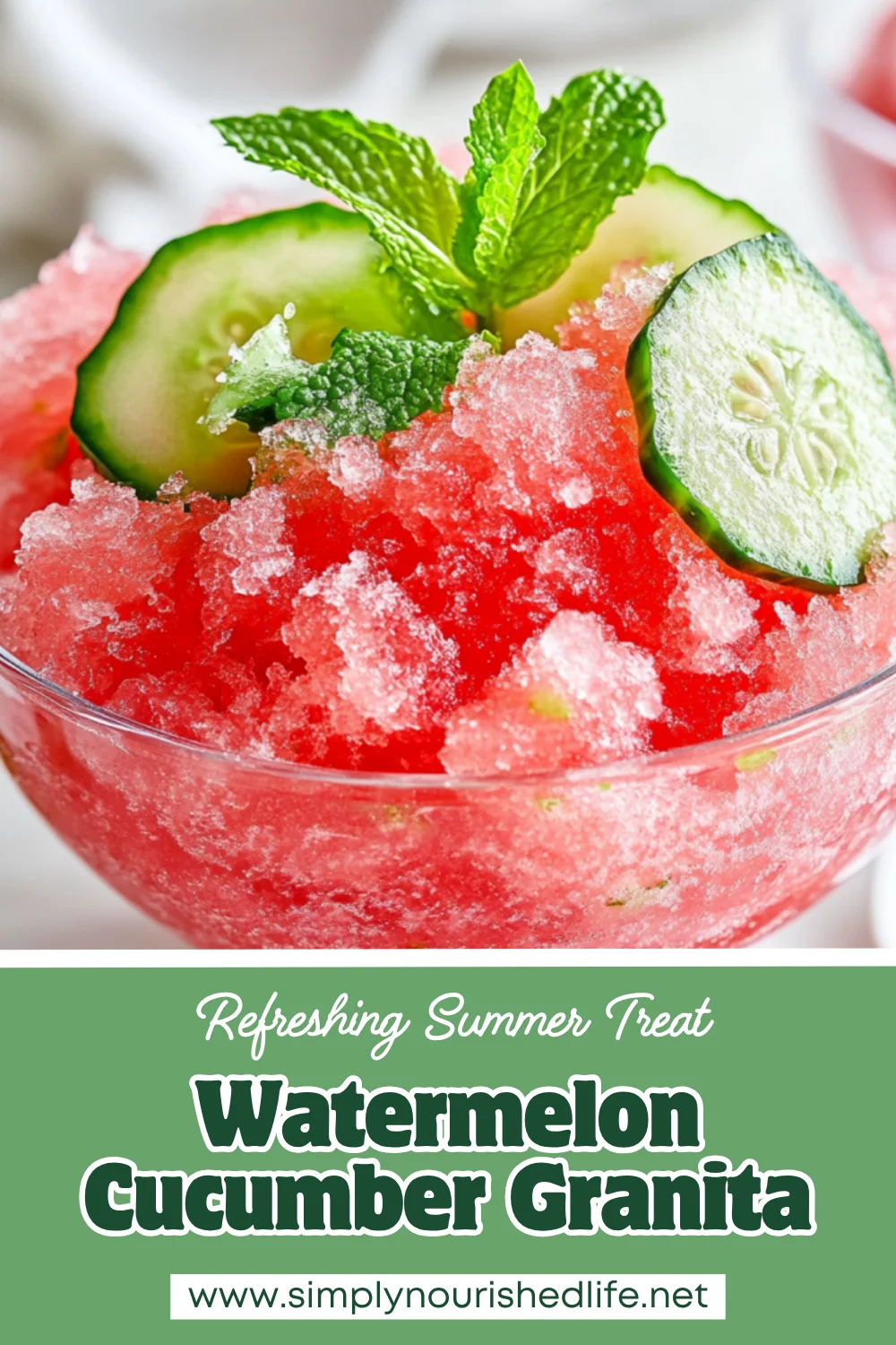 Watermelon Cucumber Granita