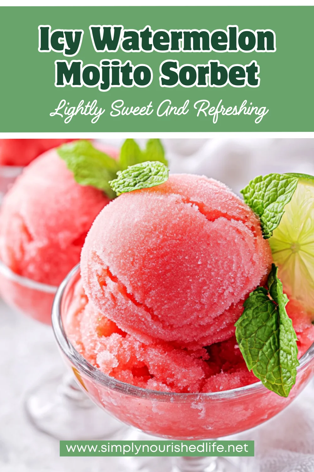 Watermelon Mojito Sorbet: A Healthy, Refreshing Summer Treat 1 Watermelon Mojito Sorbet