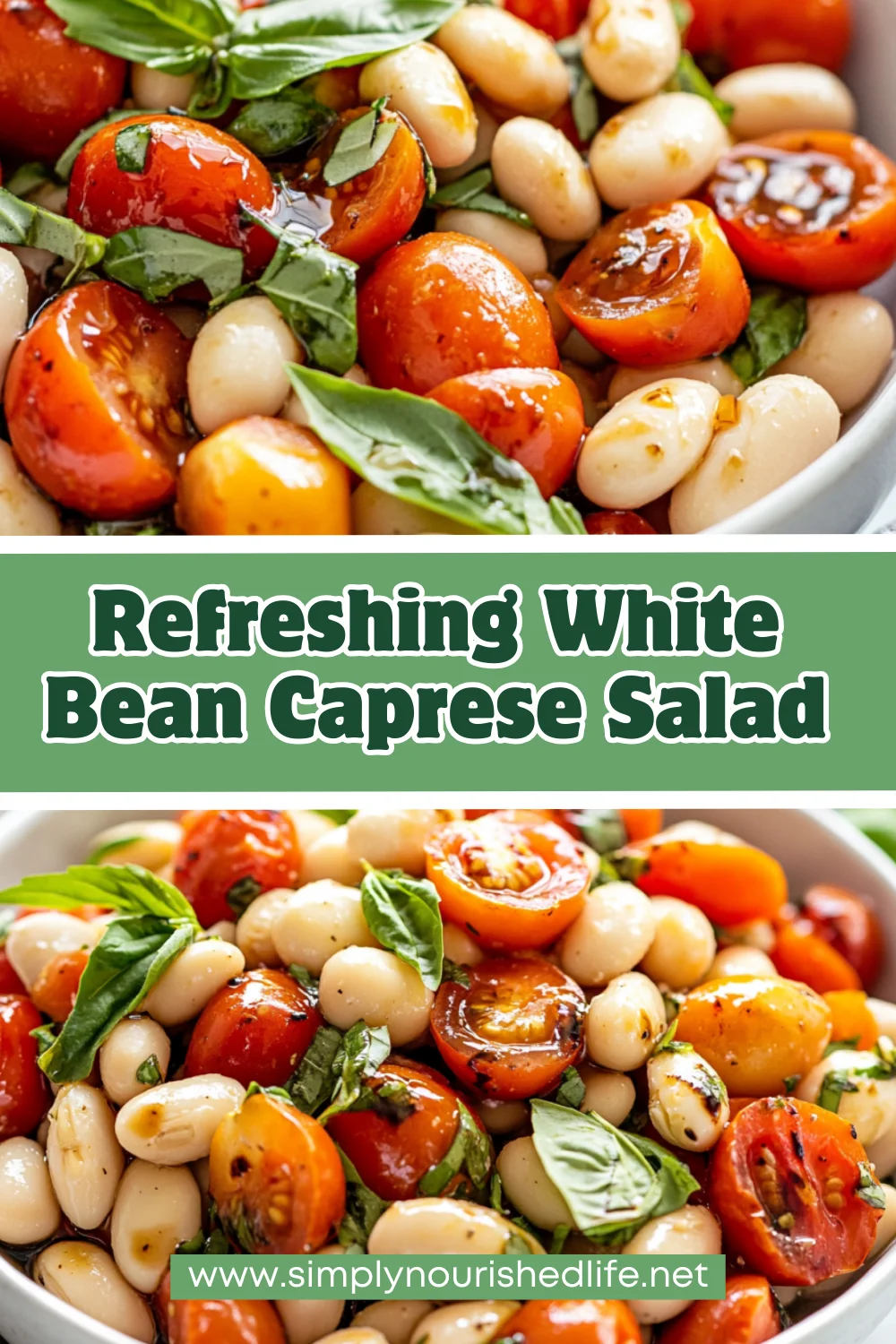 White Bean Caprese Salad: A Quick &Amp; Healthy Recipe 1 White Bean Caprese Salad