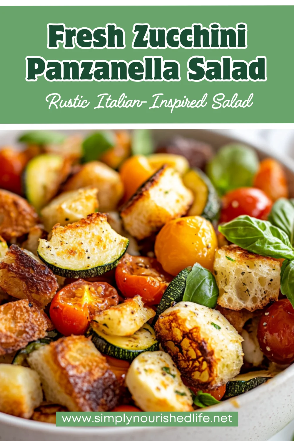 Zucchini Panzanella Salad